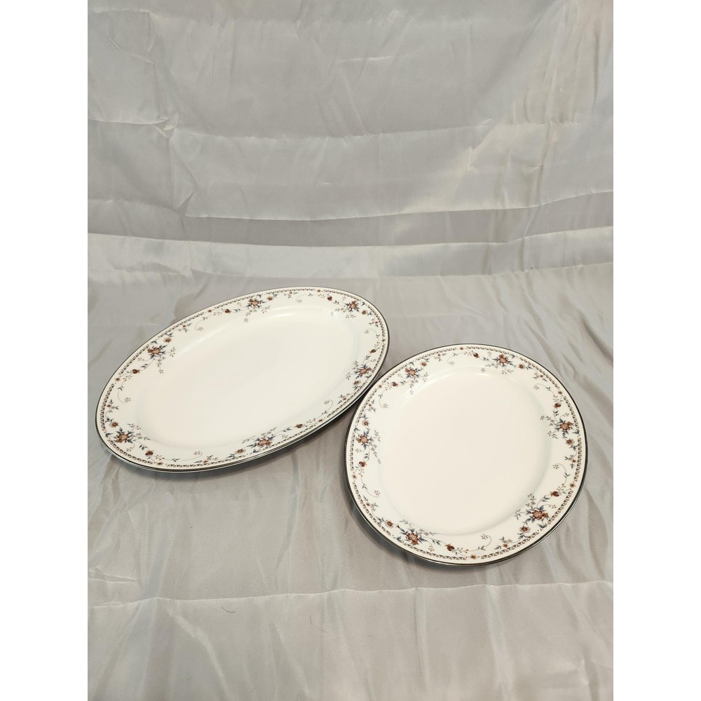 Noritake Adagio 13.5 and 16.5 Oval Serving Platters